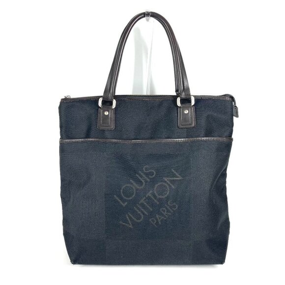 LOUIS VUITTON M93085 Damier Geant Kugar Shoulder Bag Tote Bag Black - Picture 1 of 15